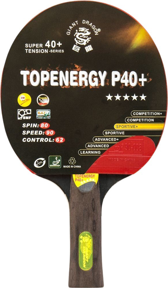 Ракетка для настольного тенниса Giant Dragon Topenergy 5 Star New / 51.625.01.1