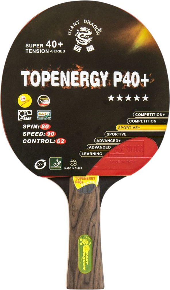 Ракетка для настольного тенниса Giant Dragon Topenergy 5 Star New / 51.625.02.2