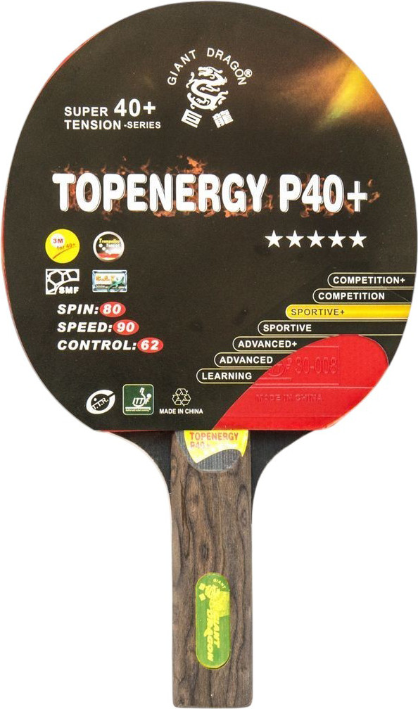 Ракетка для настольного тенниса Giant Dragon Topenergy 5 Star New / 51.625.03.3