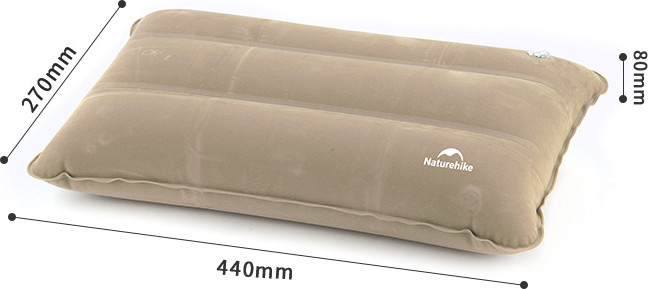 Подушка туристическая Naturehike NH18F018-Z-G (серый/коричневый) — фото 5