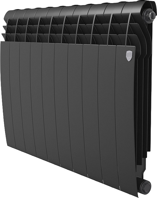 Радиатор биметаллический Royal Thermo BiLiner B 500 Черный (11 секций)