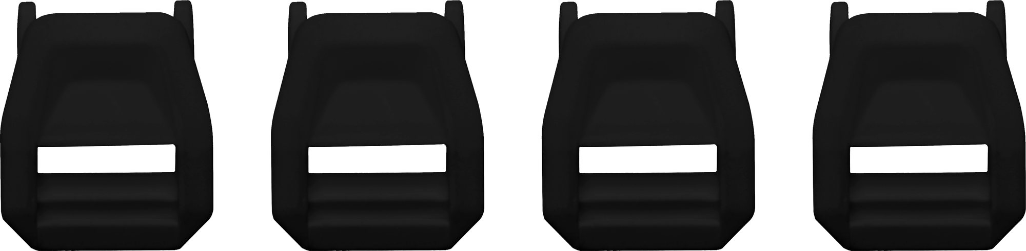 Застежки для мотобот Acerbis Set Receiver 0024380.090 (черный)