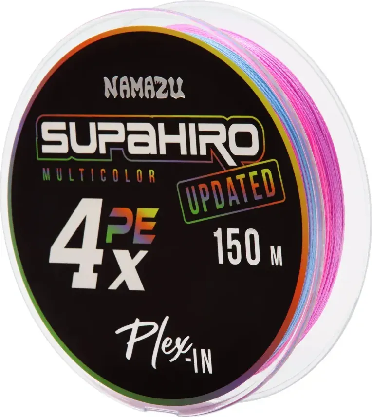 Леска плетеная Namazu Supahiro 4Х d-0.31мм test-20кг / NSH150-0.31 (150м, мультиколор)