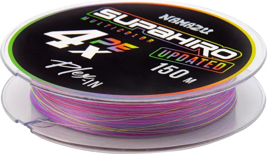 Леска плетеная Namazu Supahiro 4Х d-0.35мм test-25кг / NSH150-0.35 (150м, мультиколор) — фото 3