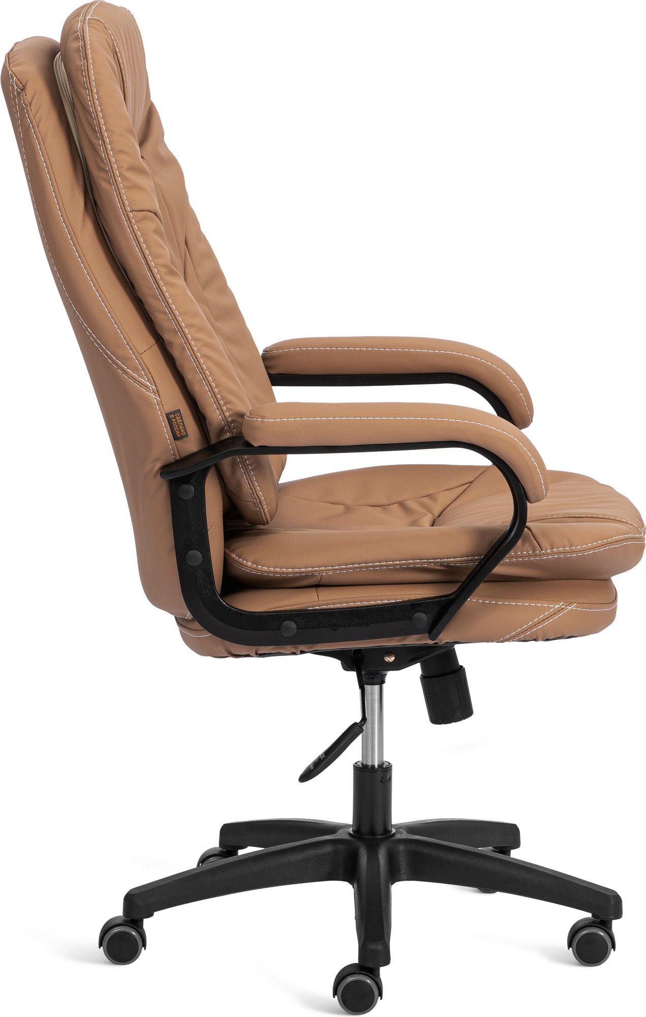 Кресло офисное Tetchair Comfort Lt кожзам (светло-коричневый) — фото 2