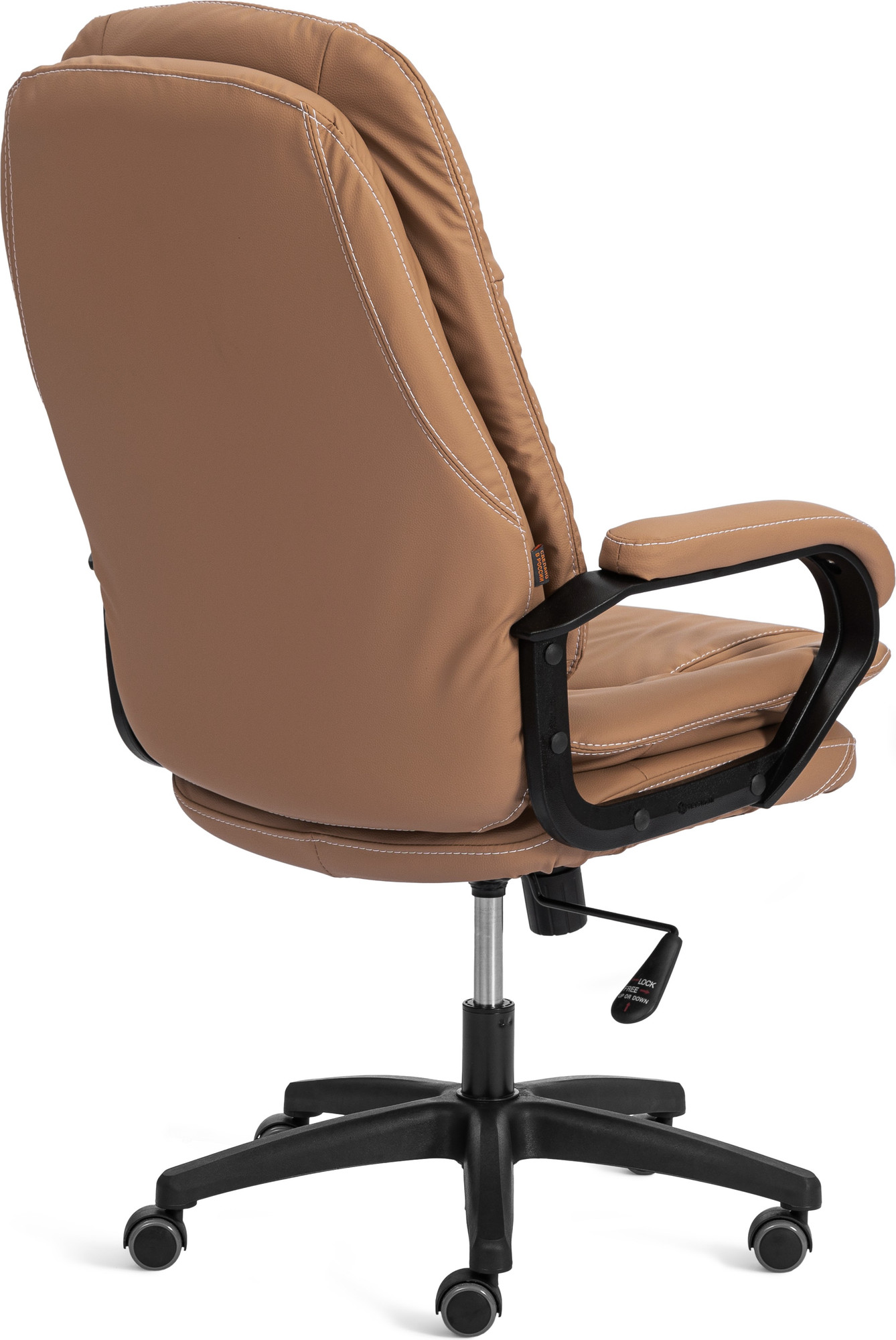 Кресло офисное Tetchair Comfort Lt кожзам (светло-коричневый) — фото 3