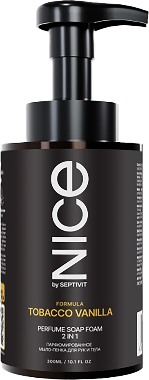 Мыло-пена NICE by Septivit Tobacco Vanilla Парфюмированное (300мл)