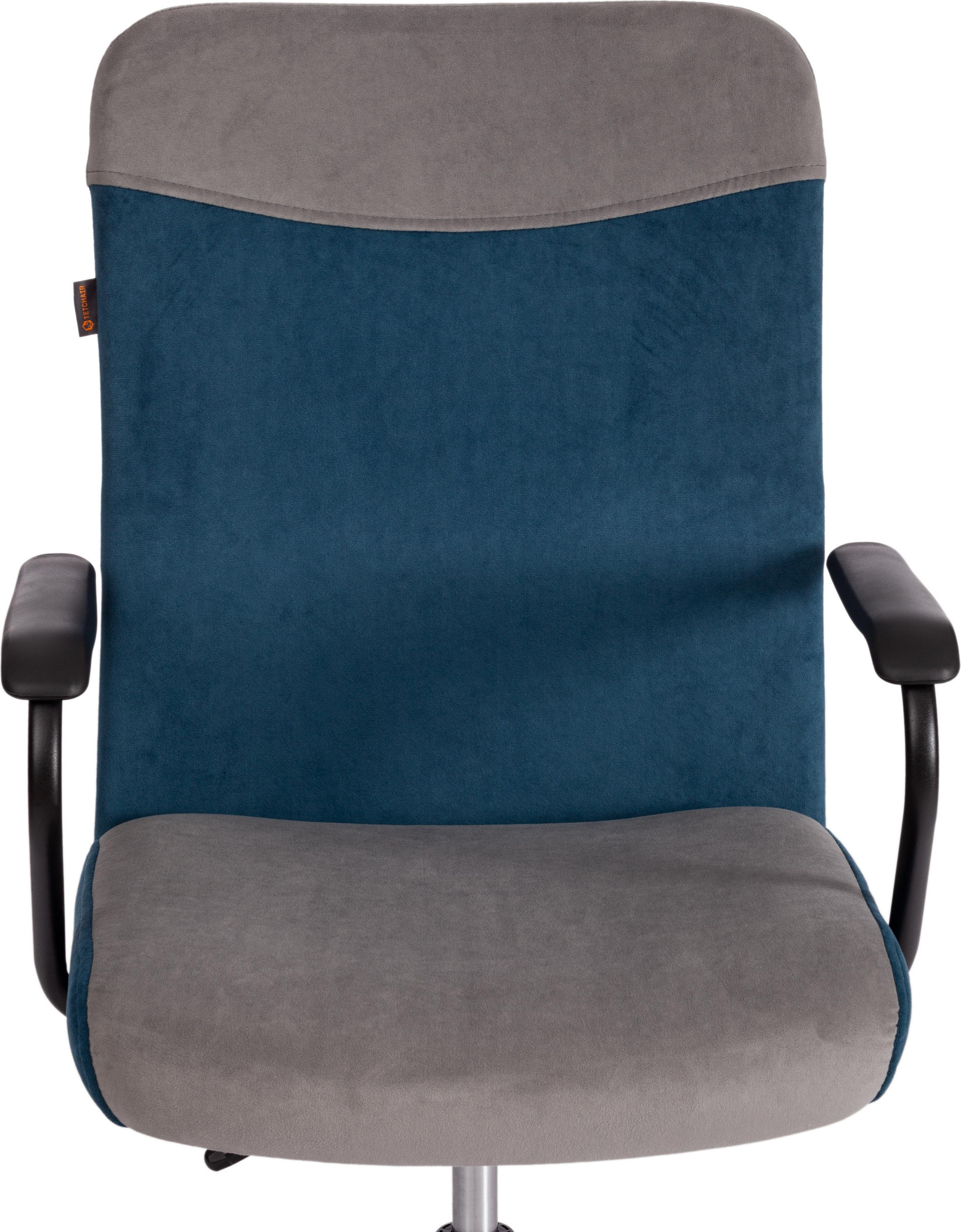 Кресло офисное Tetchair Fly флок 29/32 (серый/синий) — фото 4