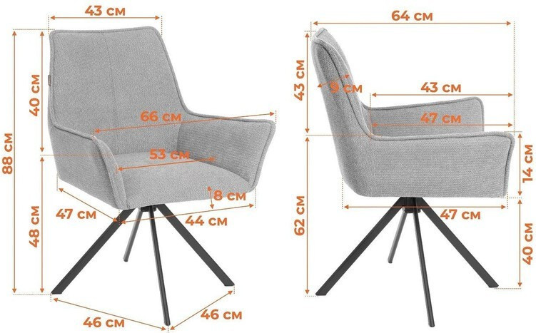 Кресло мягкое Tetchair Murano 360 экокожа классик (светло-коричневый) — фото 2