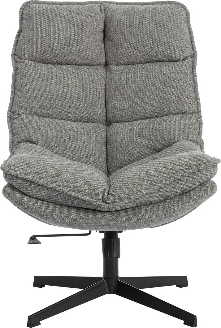 Кресло мягкое Tetchair Reflex с пуфом велюр/букле (светло-серый) — фото 3