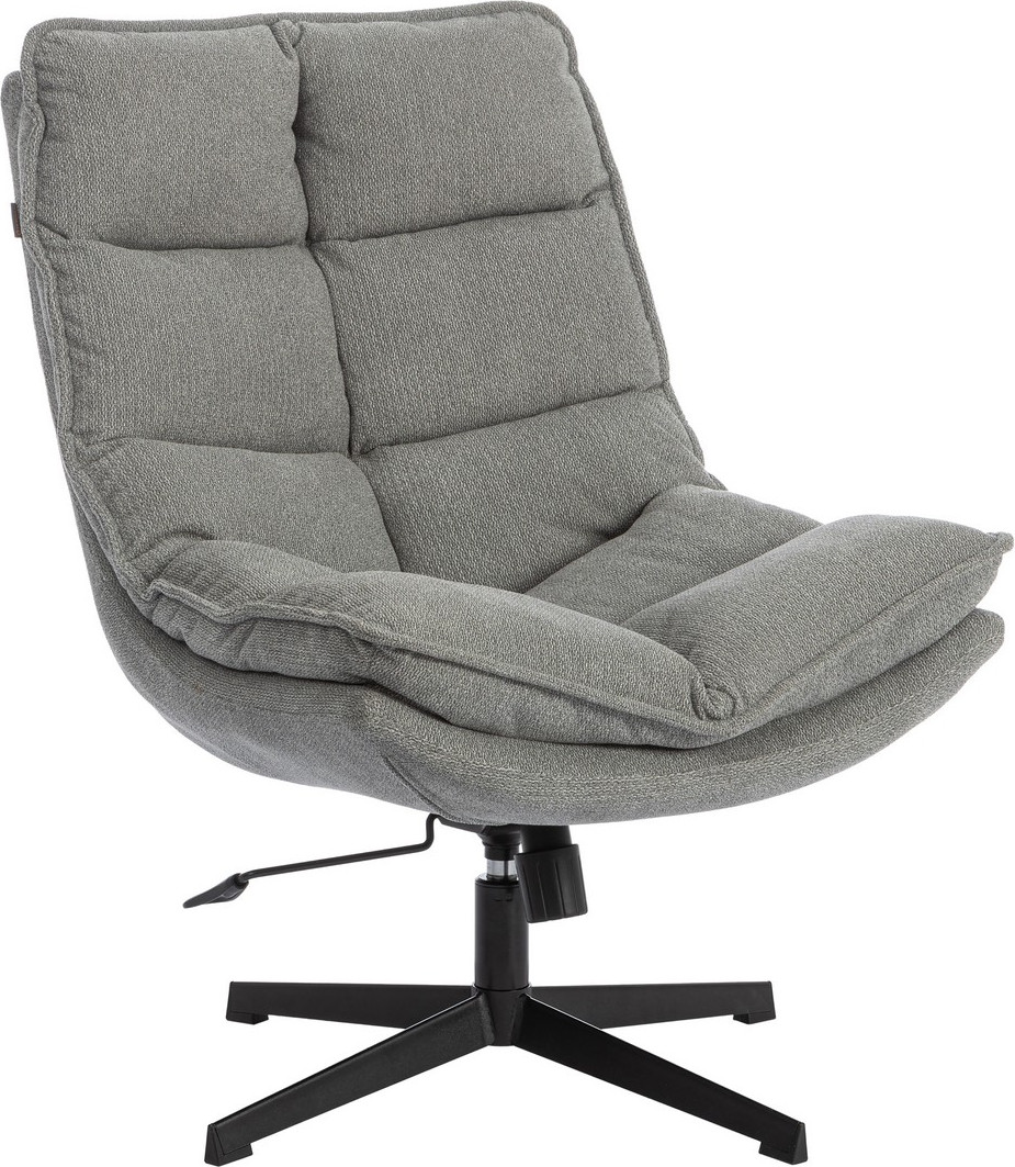 Кресло мягкое Tetchair Reflex с пуфом велюр/букле (светло-серый) — фото 2