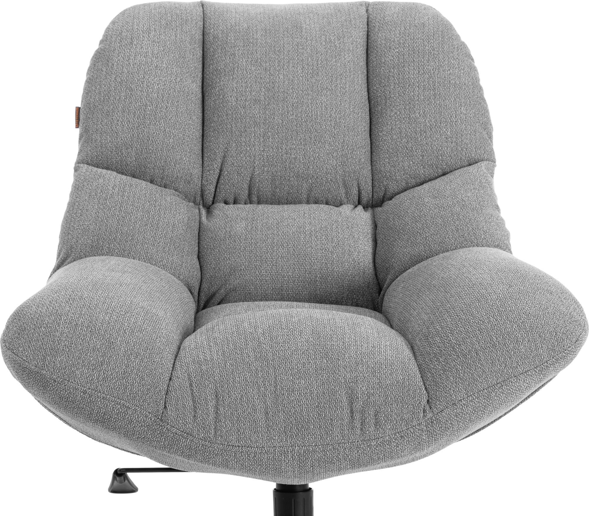 Кресло мягкое Tetchair Relax с пуфом велюр/букле (светло-серый) — фото 4