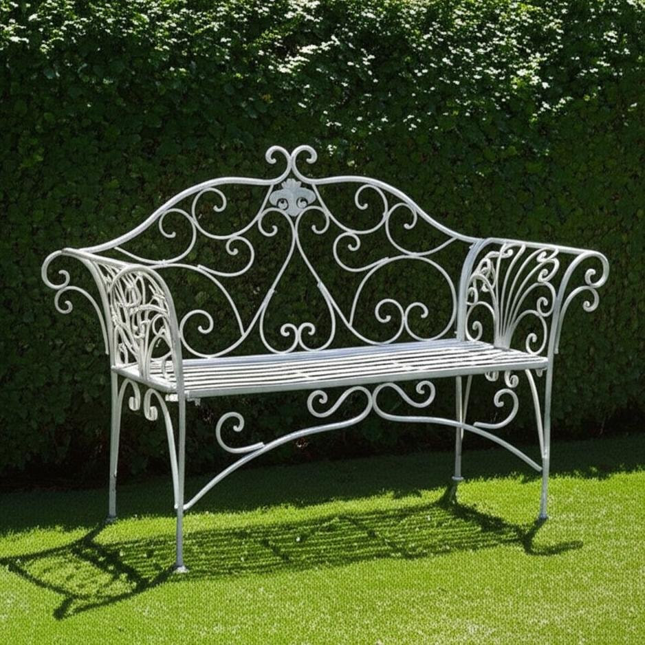 Скамья садовая Tetchair Secret de Maison Beaujolais (античный белый) — фото 5