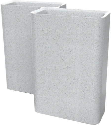Вазон БЕРКАНО Vittorio 80 D / 220_071_25 (White Granite)