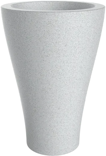 Кашпо БЕРКАНО Vetro 80 / 220_082_25V (White Granite)