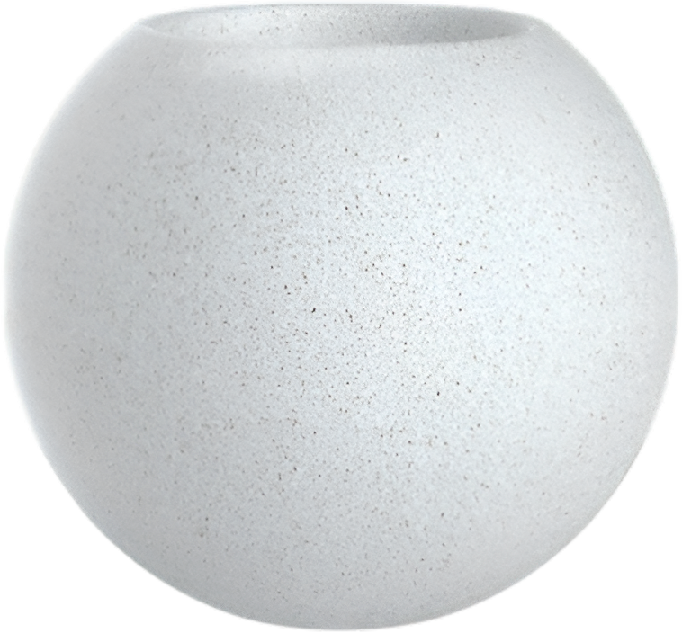 Кашпо БЕРКАНО Terra 60 / 220_095_25V (White Granite)