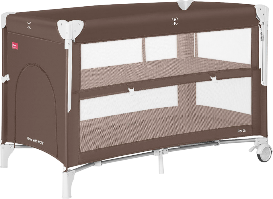 Кровать-манеж Carrello CRL-18103 Porta (Chocolate Brown)