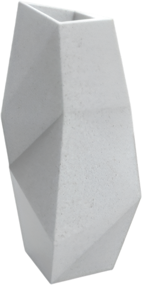 Вазон БЕРКАНО Quaro L DB / 220_118_25 (White Granite)
