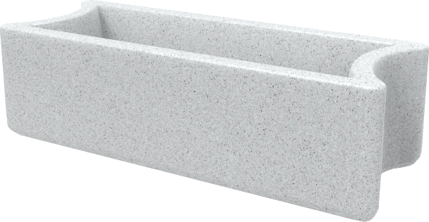 Вазон БЕРКАНО Smoov Planter Mini Line 30 DB / 220_122_25 (White Granite)