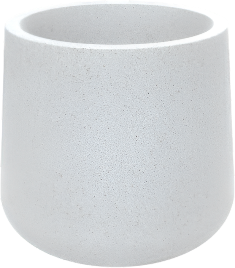 Кашпо БЕРКАНО Grace planter 90 / 220_127_25V (White Granite)
