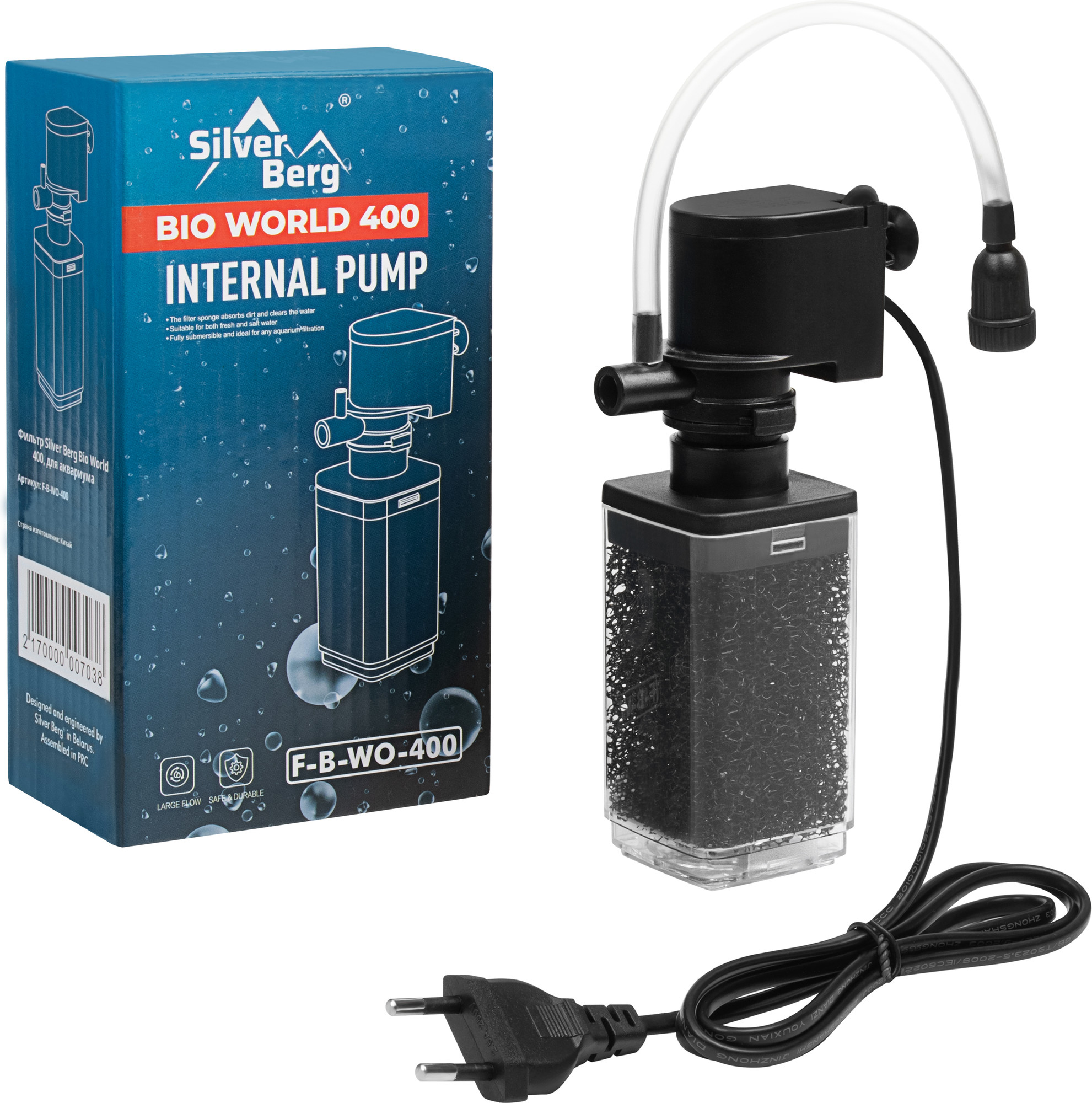Фильтр для аквариума Silver Berg Bio World 400л/ч / F-B-WO-400 — фото 5