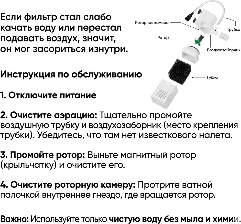 Фильтр для аквариума Silver Berg Top 300л/ч / F-TOP-300-WH (белый) — фото 5