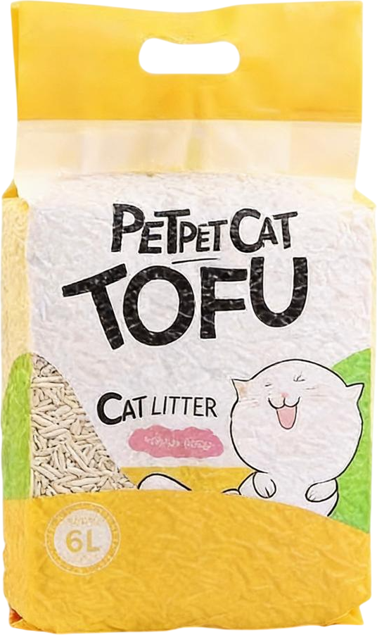 Наполнитель для туалета Petpet Cat ToFu (натуральный, 6л /2.5кг)