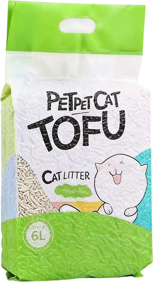Наполнитель для туалета Petpet Cat ToFu (зеленый чай, 6л /2.5кг)
