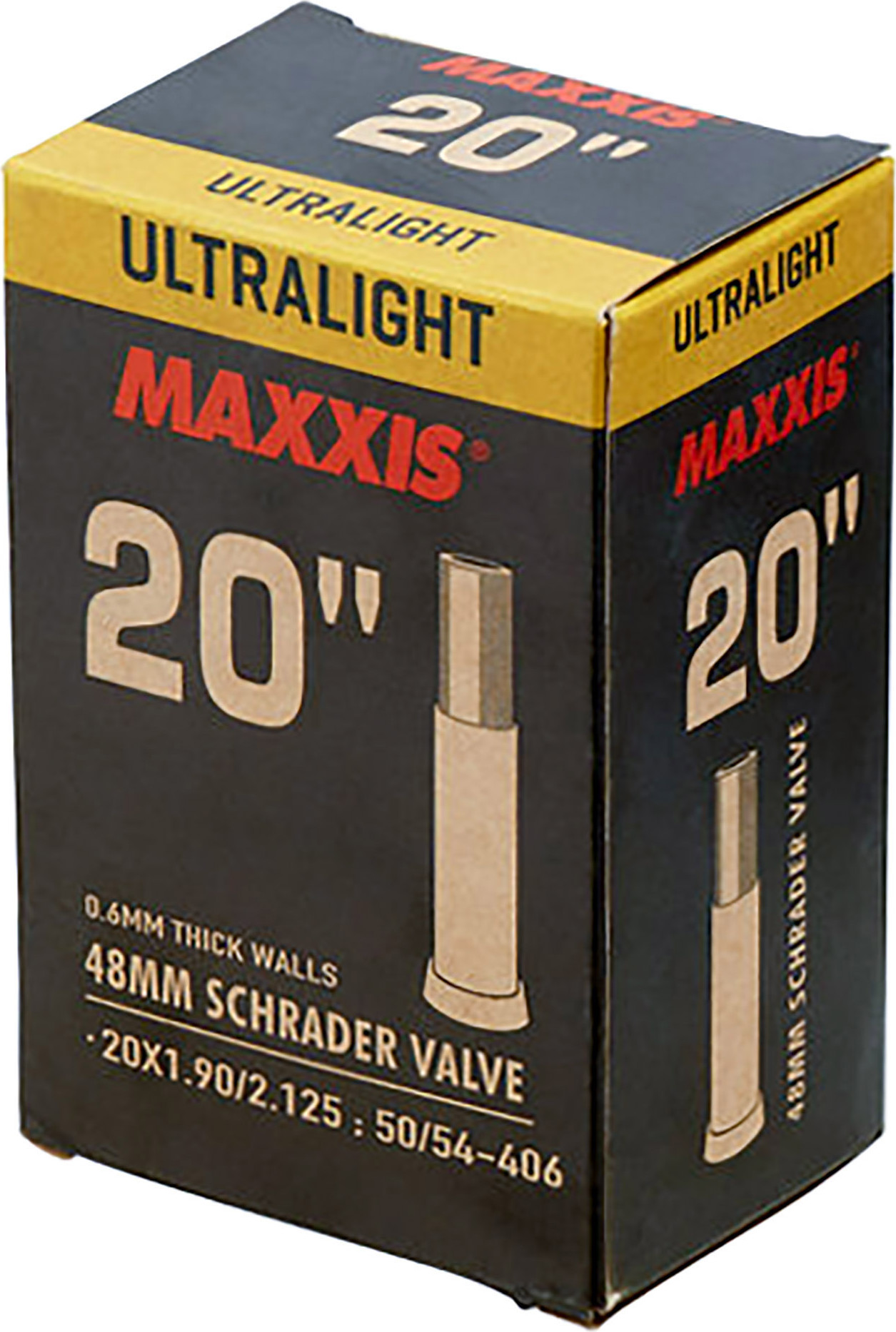 Камера для велосипеда Maxxis Ultralight 20x1.90/2.125 Автониппель 48мм / EIB00233800
