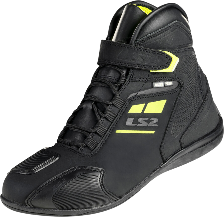 Мотокроссовки LS2 Garra Man Waterproof (р.46, черный/желтый)