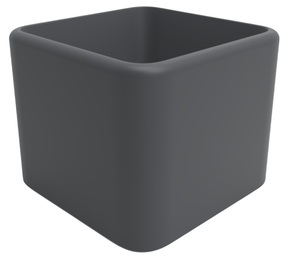 Вазон БЕРКАНО Cubo 50 / 220_130_14 (Graphite)