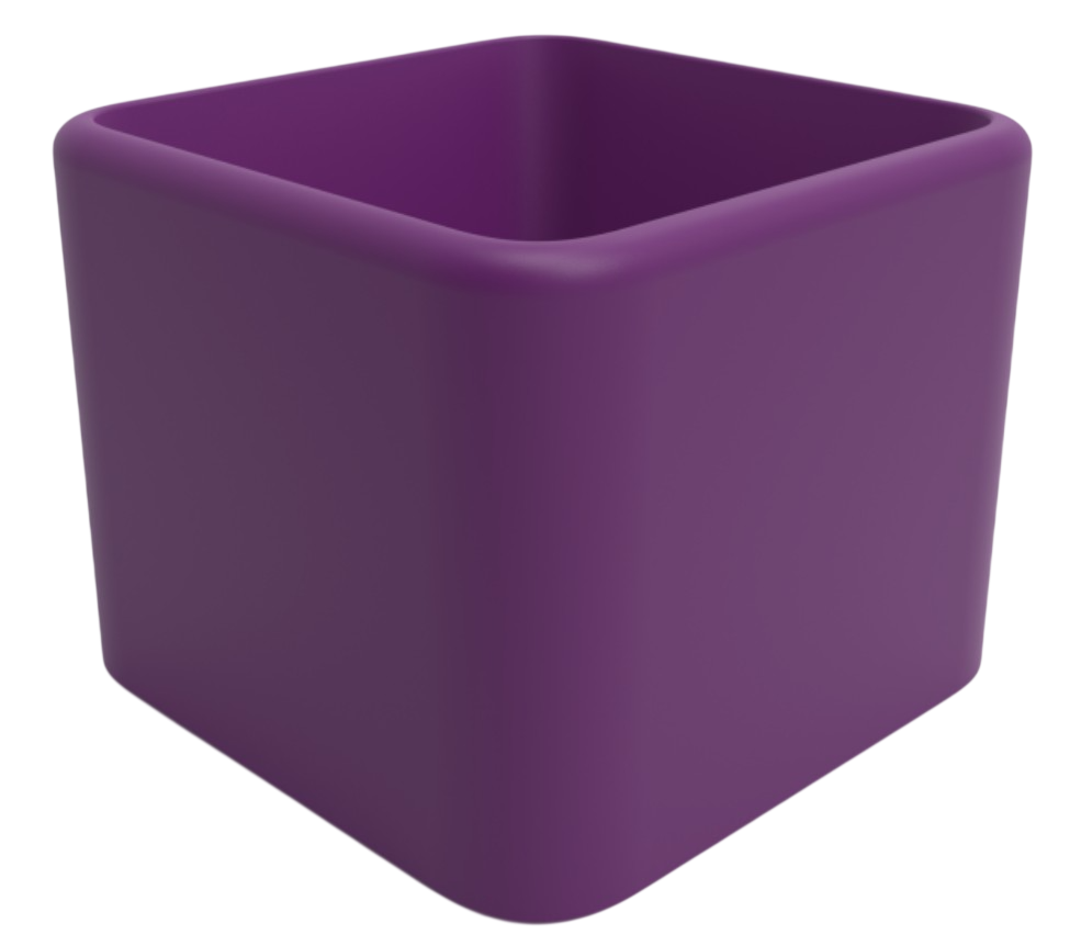 Вазон БЕРКАНО Cubo 80 / 220_128_22 (Deep Violet)