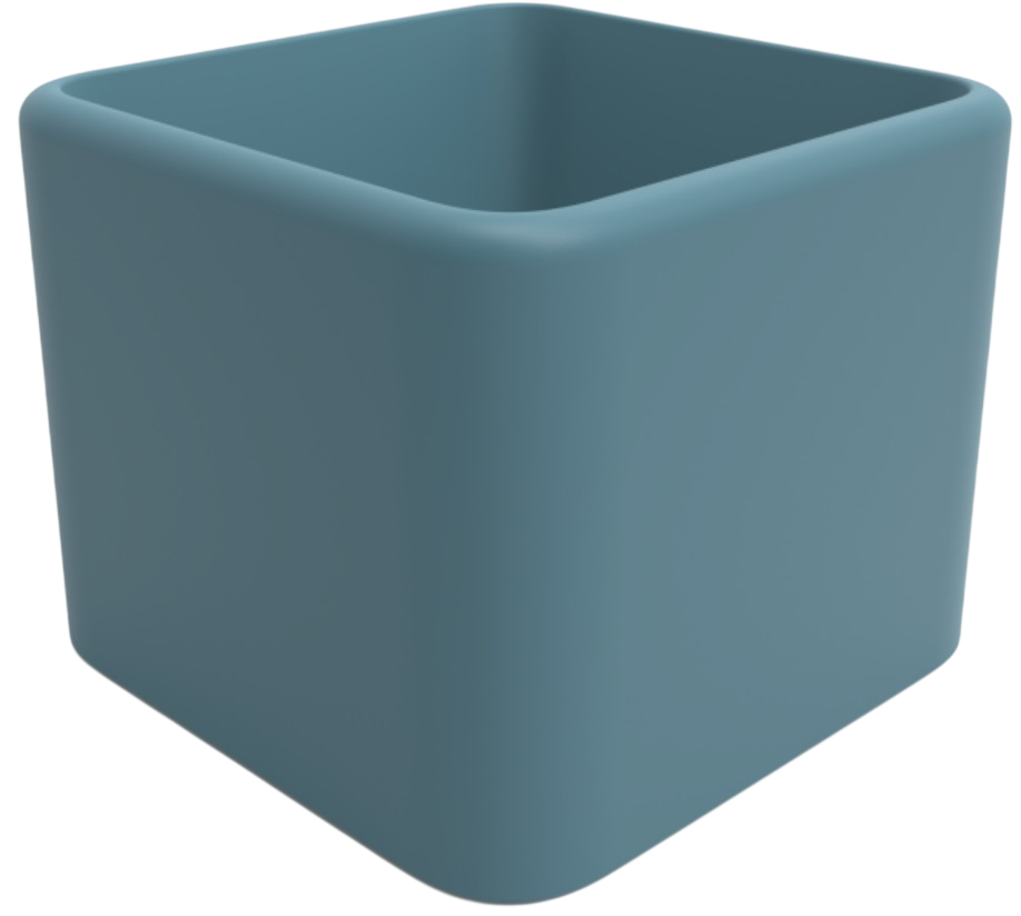 Вазон БЕРКАНО Cubo 80 / 220_128_20 (Blue Pine)