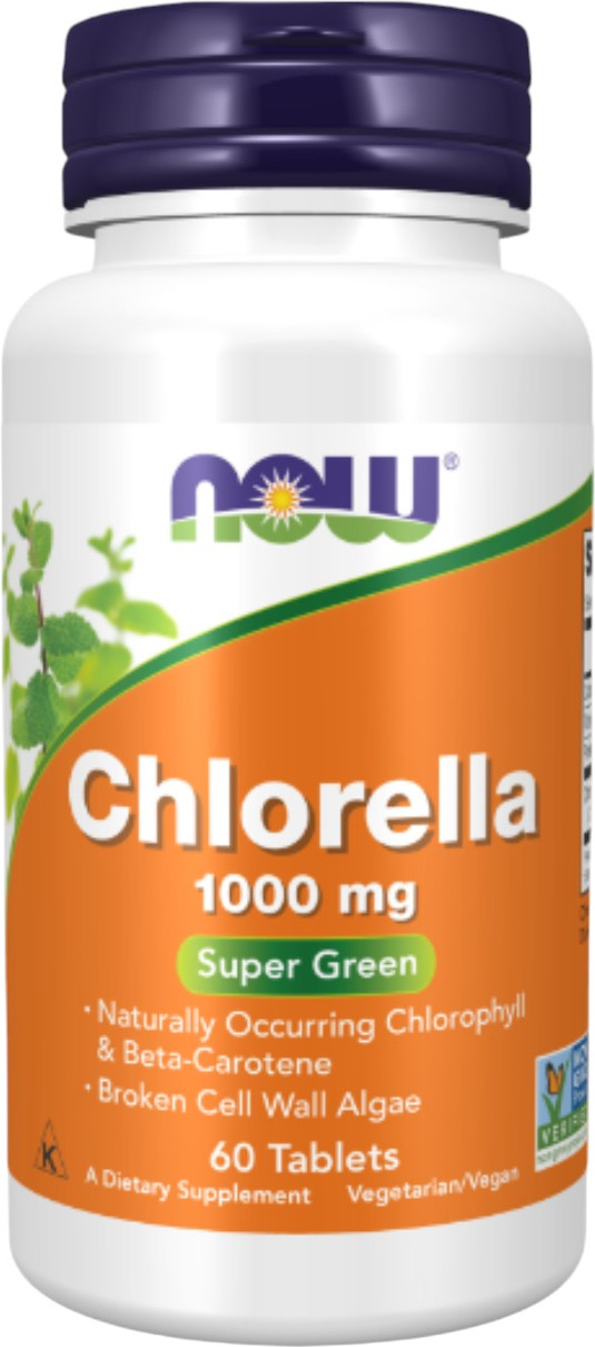 Пищевая добавка NOW Chlorella 1000mg (60 таблеток)