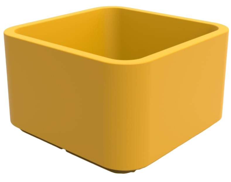 Вазон БЕРКАНО Cubo 150 / 220_115_43 (Yellow)