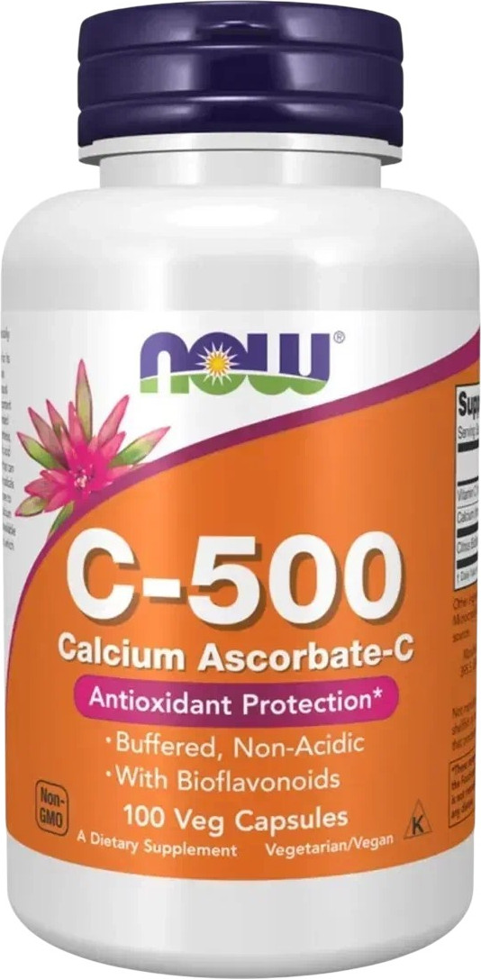Витамин NOW C-500 With Bioflavonoids And Calcium (100 капсул)