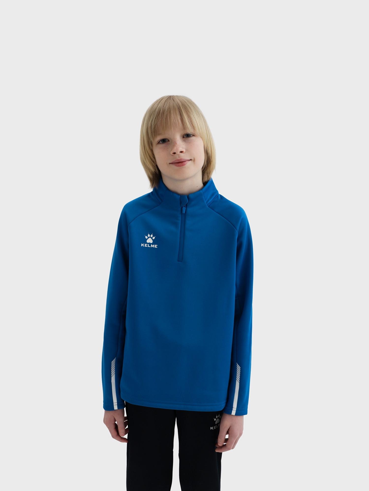 Олимпийка спортивная детская Kelme Children's Pullover / 7461TT3052-481 (р.130, синий) — фото 2
