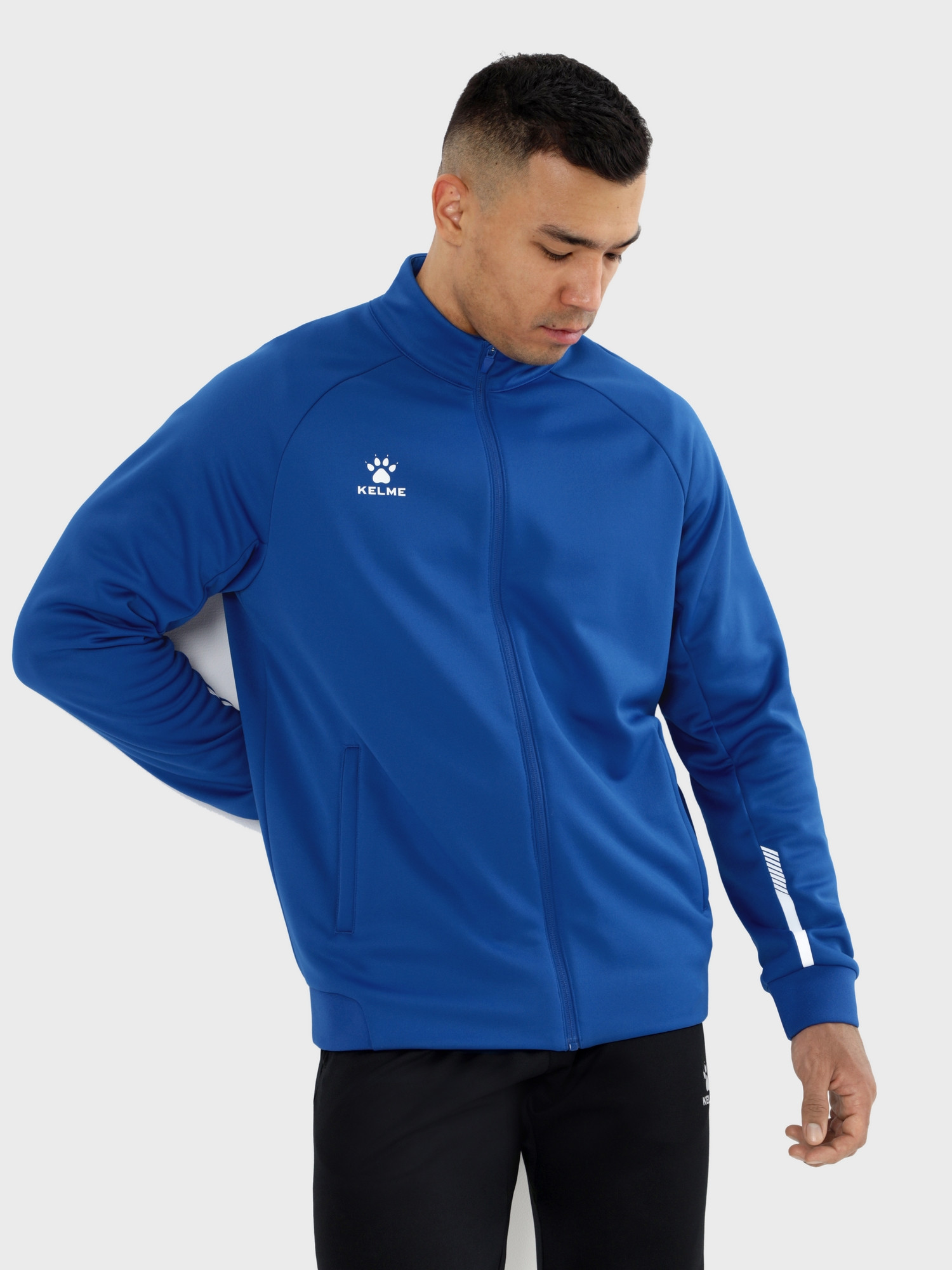 Олимпийка спортивная Kelme Knitted Jacket / 7461WT1143-481 (XS, синий) — фото 2