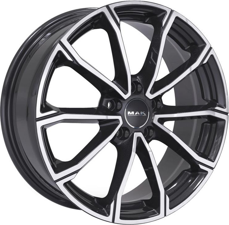 Литой диск MAK DaVinci 18x8" 5x112мм DIA 66.45мм ET 39мм Black Mirror — фото 2