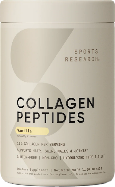 Коллаген Sports Research Peptides (ваниль, 480г)
