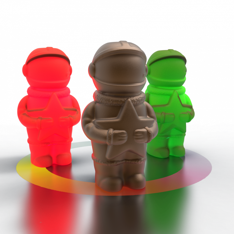 Садовая фигура-светильник БЕРКАНО Spacer / 210_135_44_105 (Gold RGB) — фото 2