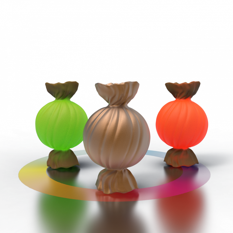 Светильник уличный БЕРКАНО Candy Round / 210_132_44_105 (Gold RGB) — фото 2