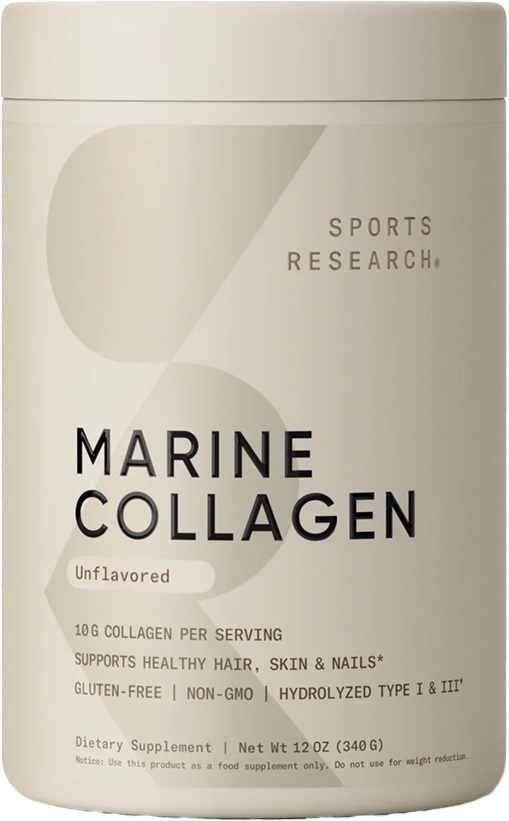 Коллаген Sports Research Marine Peptide (нейтральный, 340г)
