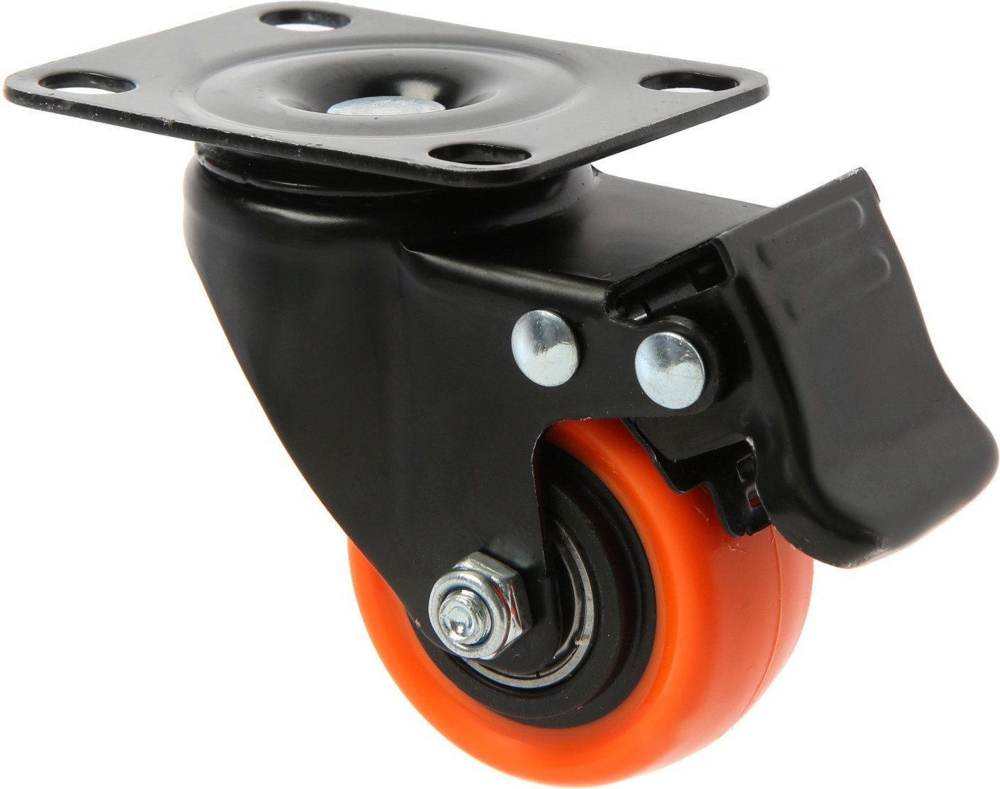 Колесо мебельное CAPPIO Поворотное со стопором PVC 9917552