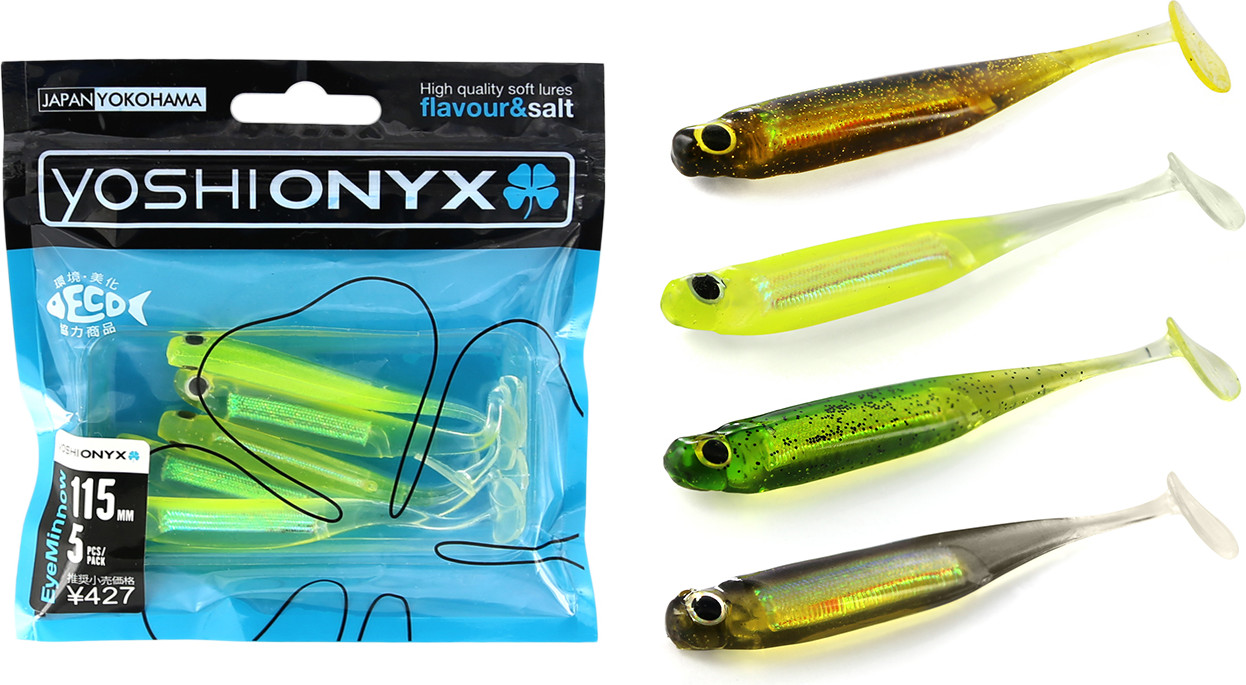 Мягкая приманка Yoshi Onyx Eye Minnow 115мм A016 / 102301 (5шт) — фото 2