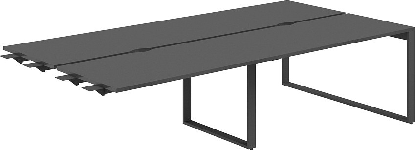 Комплект столов модульных Norden 320х143.8х75 / AG.166.AN.V.72.AN (антрацит)