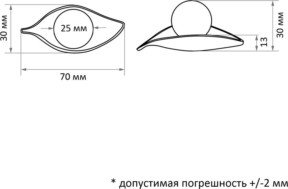 Ручка для мебели CAPPIO RK134 9867383 (графит/золото) — фото 5