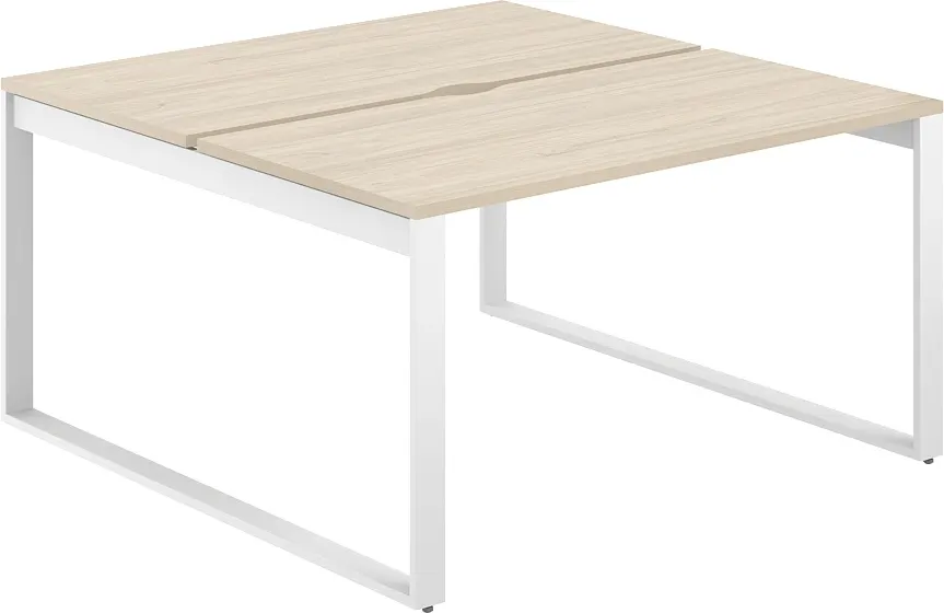 Комплект письменных столов Norden 120х163.8х75 / AG.137.AR.V.72.WH (белый/акация равелло)