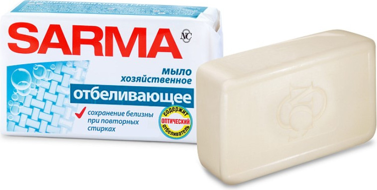 Мыло хозяйственное Sarma антибактериальное (140г)