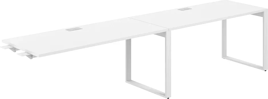 Комплект столов модульных Norden 320х70х75 / AG.196.WH.L.72.WH (белый/серебристый/белый)
